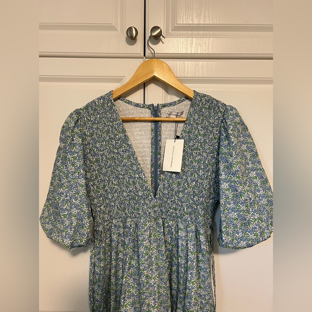 Faithfull The Brand Renata Midi Dress In La Guardia Floral - New with Tags - Picture 9 of 13
